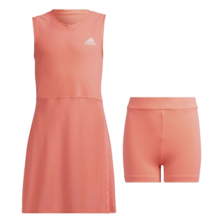 adidas Tennis-Kleid Pop-Up mit separater Innenshort korallenrot Mädchen